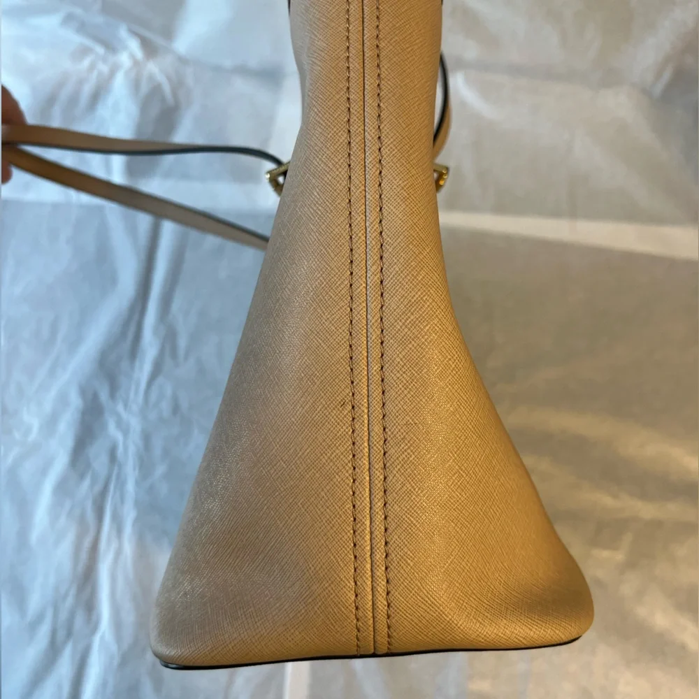 Michael Kors Large Jet Set Saffiano Leather Tote Handbag‎ Purse Top Zip - Picture 10 of 13